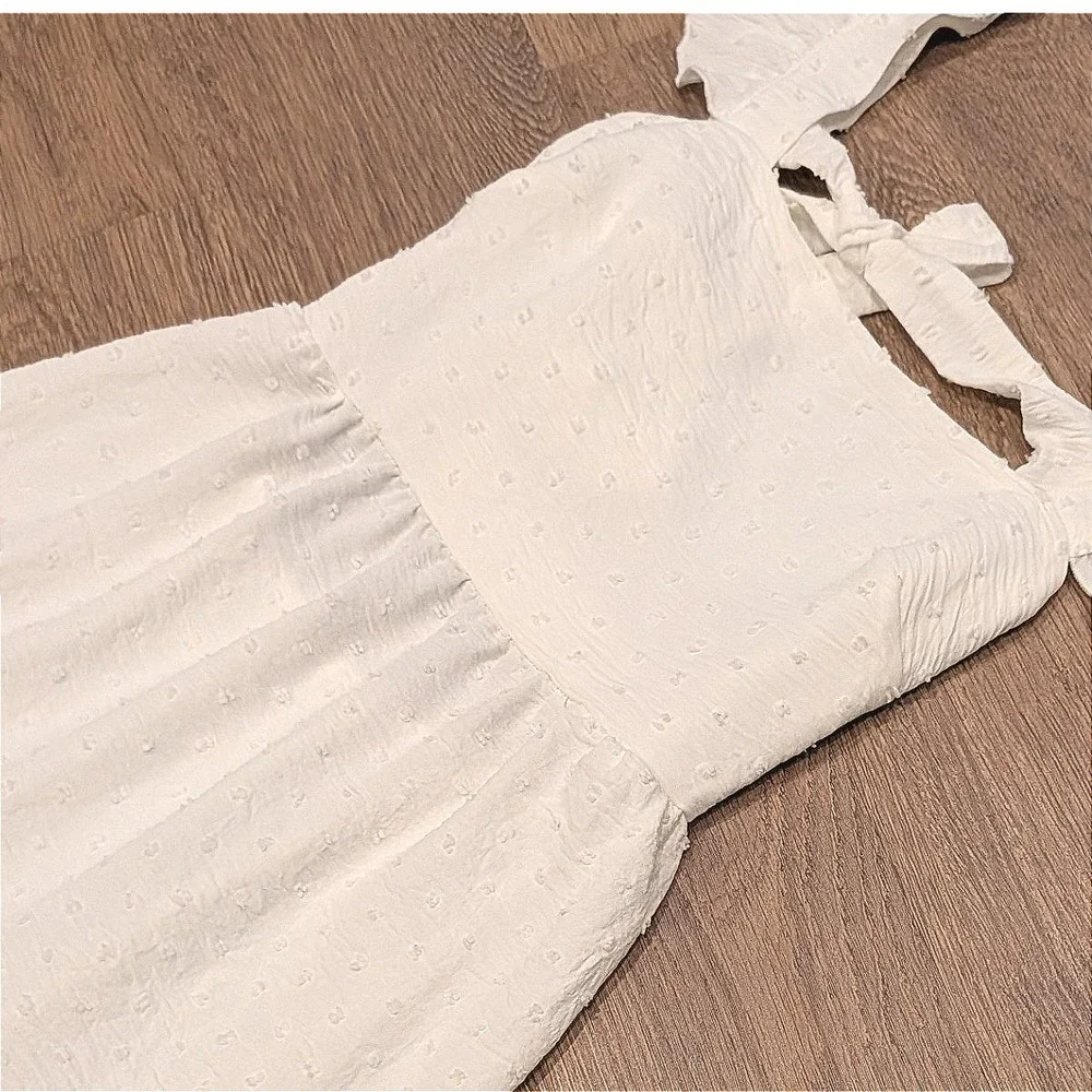 Dreamy Cottagecore Swiss Dot Maxi Dress - Picture 4 of 11